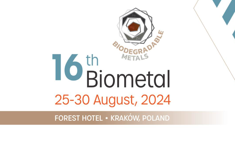 16th Symposium on Biodegradable Metals for Advanced Medical Applications